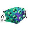 Green aliens Adult Dust Mask Cover - Breathable, Adjustable for Outdoor, Camping, Running, Traveling, Work, and Daily Use view 2
