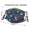 Cute dog paw Adult Dust Mask Cover - Breathable, Adjustable for Outdoor, Camping, Running, Traveling, Work, and Daily Use view 4
