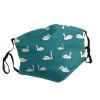 Cute Swans Adult Dust Mask Cover - Breathable, Adjustable for Outdoor, Camping, Running, Traveling, Work, and Daily Use view 2