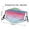 Blue Pink and Purple Pastel Colors Adult Dust Mask Cover - Breathable, Adjustable for Outdoor, Camping, Running, Traveling, Work, and Daily Use view 4