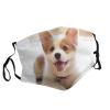 Cute Corgi Adult Dust Mask Cover - Breathable, Adjustable for Outdoor, Camping, Running, Traveling, Work, and Daily Use view 2