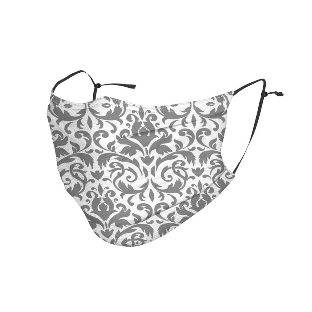 Decor White Black Adult Dust Mask Cover - Breathable, Adjustable for Outdoor, Camping, Running, Traveling, Work, and Daily Use