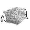 Decor White Black Adult Dust Mask Cover - Breathable, Adjustable for Outdoor, Camping, Running, Traveling, Work, and Daily Use view 2