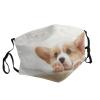 Cute Corgi Adult Dust Mask Cover - Breathable, Adjustable for Outdoor, Camping, Running, Traveling, Work, and Daily Use view 2