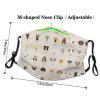 Dog breed Adult Dust Mask Cover - Breathable, Adjustable for Outdoor, Camping, Running, Traveling, Work, and Daily Use view 4