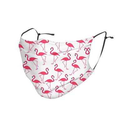 Pink flamingo pattern Adult Dust Mask Cover - Breathable, Adjustable for Outdoor, Camping, Running, Traveling, Work, and Daily Use