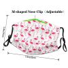 Pink flamingo pattern Adult Dust Mask Cover - Breathable, Adjustable for Outdoor, Camping, Running, Traveling, Work, and Daily Use view 4