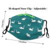 Cute Swans Adult Dust Mask Cover - Breathable, Adjustable for Outdoor, Camping, Running, Traveling, Work, and Daily Use view 4