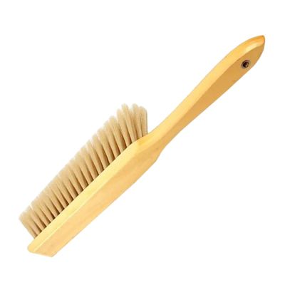 Healeved Soft Bristle Cleaning Brush for Dusting and Cleaning Beds with Wood Handle Hand Broom for Bed Sheets and Carpets in Household Or Bedroom
