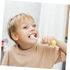 IWOWHERO Toddler Manual Toothbrush for 2-5 Years, Gentle Thin Bristles Kids Tooth Brush with Ergonomic Handle, Yellow Baby Childrens Dental Care Accessory for Sensitive Teeth Cleaning view 3