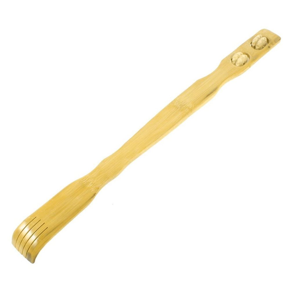 1PC Back Scratcher Bamboo Wood Back Massager Strong Sturdy Traditional Wooden Body Relaxation Massager for Itching Relief Best Gift for Parents Back Scratcher