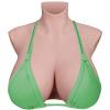 LCUPPON Silicone Breastplate 9a Grade No-oil Flocking with 3D Print Technology and Makeup Skin Breast forms for Crossdressers (Beige, L-G) view 1