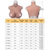 LCUPPON Silicone Breastplate 9a Grade No-oil Flocking with 3D Print Technology and Makeup Skin Breast forms for Crossdressers (Beige, L-G) view 2