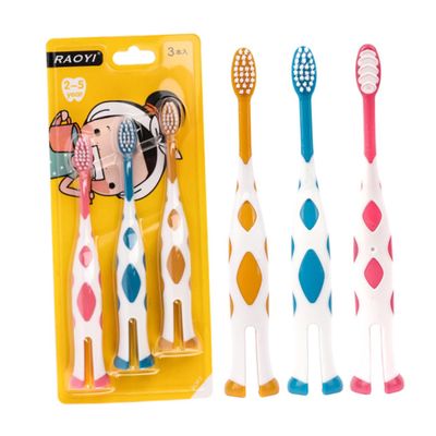 Healeved Soft Bristle Kids Toothbrush Set for Babies 2-5 Years Old, 6pcs Cartoon Manual Tooth Brush for Baby Oral Care and Sensitive Gums, Suitable for Toddler Daily Dental Cleaning