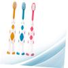 Healeved Soft Bristle Kids Toothbrush Set for Babies 2-5 Years Old, 6pcs Cartoon Manual Tooth Brush for Baby Oral Care and Sensitive Gums, Suitable for Toddler Daily Dental Cleaning view 2