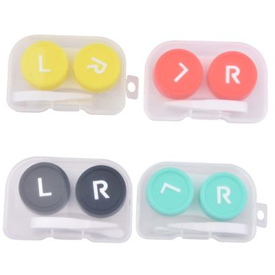 Healeved 8pcs Pp Contact Storage Case Holder Portable Eye Container Travel Storage Box for Daily Use Color