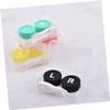 Healeved 8pcs Pp Contact Storage Case Holder Portable Eye Container Travel Storage Box for Daily Use Color view 3