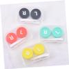 Healeved 8pcs Pp Contact Storage Case Holder Portable Eye Container Travel Storage Box for Daily Use Color view 4