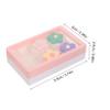 Healeved 2pcs Lens Case Box Travel Case for Daily Storage Flower Design Plastic Material Portable view 2