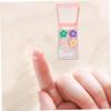 Healeved 2pcs Lens Case Box Travel Case for Daily Storage Flower Design Plastic Material Portable view 3