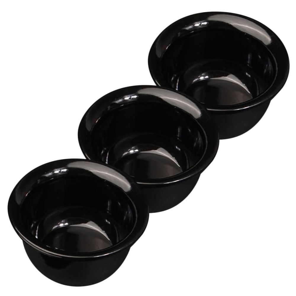 BELLIFFY 3pcs Shaving Bowls for Men Household Shaving Cup for Beard Grooming Ergonomic Design for Easy Use for Home and Travel