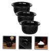 BELLIFFY 3pcs Shaving Bowls for Men Household Shaving Cup for Beard Grooming Ergonomic Design for Easy Use for Home and Travel view 2