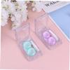 Healeved 2pcs Lens Case Lens Storage Box Container Holder for Contacts Cleaning Case Blue for Daily Use view 4