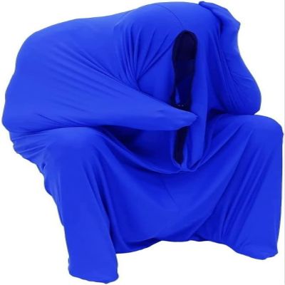 Full Body Sock Sensory Sox for Autism Kids Adults Stretchy Breathable Cozy Cocoon Sack Has Calming Effect On Boys Girls with Special Needs(Blau,S)