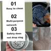 Stainless Steel Cleaner, Cast Iron Cleaner Non-Scratch Stainless Steel Scourer 20x20 cm Nonstick Oil Chainmail Scrubber for Kitchen Pans Pot Griddles Skillets Cookware view 2