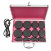 18pcs Hot Stone Warmer, Volcanic Rocks Hot Stone Massage Kit 60-70  Heating Temperature Hot Stones Massage Kit with Heater Hot Stone Heater Kit view 3