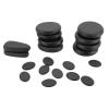 18pcs Hot Stone Warmer, Volcanic Rocks Hot Stone Massage Kit 60-70  Heating Temperature Hot Stones Massage Kit with Heater Hot Stone Heater Kit view 4