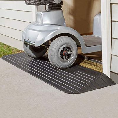 10cm High Step Ramp for Manual Wheelchairs Electric Wheelchairs Scooters 1000Kg Load Capacity 110.5x53.5x10cm (43.5x21.06x3.94inch)