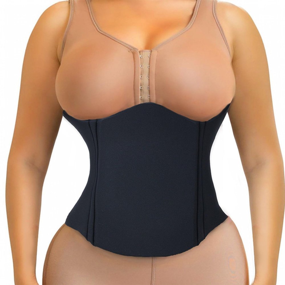 360 Post Surgery Ab Board for Liposuction Recovery, Flattening Abdominal Compression Garments for Tummy Tuck(Black)