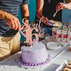 Rose Gold Glitter Sweet 16 Cake Topper, Butterfly Happy 16th Birthday/Happy Sweet 16, Funny Butterfly Themed 16th Birthday Party Decorations view 4