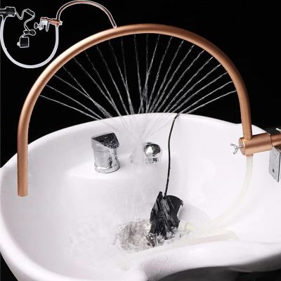 24V Head Spa Equipment (Even Water Discharge), 180 Adjustable, Shampoo Bed Accessories, Water Therapy Water Outlet Frame Waterfall, Fits Most Shampoo Bowl