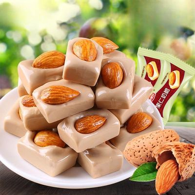 Almond Milk Candy, Pastry, Hard Candy, Instant Snack Food, Dessert, Wedding Candy, Crispy Milk Candy, Delicious Snacks, Healthy and Nutritious Candy,Gummy candy (Original taste,250g)