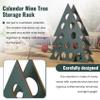 Sizoriruk Adult Advents Calendar Liquor Tree Countdown with Wooden Christmas Tree Mini Alcohol Holder Wine Bottle Stand Gifts view 4