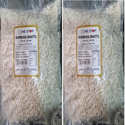Mumra (Kurmura Bhatti) 200g | Premium Quality Puffed Rice | Healthy Snack | Gluten-Free & Vegan | Ideal for Bhel Puri, Breakfast, and Light Meals (Pack of 2)