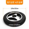 12inch Non-Inflatable Replacement Wheel for Electric Wheelchair, 1 Pair 12 1/22 1/4 Rear Wheels Accessories, Solid Rubber Tire view 3