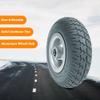 1 Pair 9 Inch Electric Wheelchair Front Wheel Accessories, 2.80/2.50-4 Solid Rubber Wheel, Aluminum Hub with Metal Bearing view 4