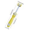 3-Sided Manual Toothbrush | Soft Astronaut Design Kids Manual Toothbrush - Three Bristle Travel Toothbrush Wrap Around for Kids, Girls, Friends view 4