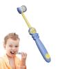 3-Sided Manual Toothbrush,Astronaut Design Toddler Teeth Care Toothbrush - 3 Bristle Teeth Care Brush for Boys, Girls, Family, Friends view 1
