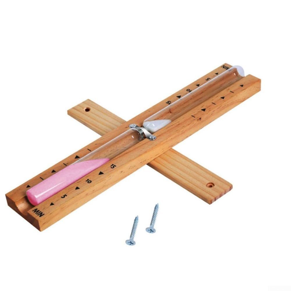 ReachMall Accurate Heat Resistan-t Sauna Hourglass Rotating Wooden Timer Sand, Wall-Mounted Sand Hour Glass, Heat Resistan-t Wooden Timer Sand(pink)