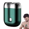 Double Head Shaver - Waterproof Compact Shaver, 2024 Double-Head Rotary Electrical Shaver | Pocket Size Rotary Electrical Shaver, Face Storm Shaver Rechargeable for Wet & Dry Use (2.76x2.13 Inches) view 1