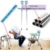 Forearm crutches,Non-Slip,Crutches for Adults,Crutches for Walking,Aluminum,Height Adjustable,Comfortable Grip and Wear-Resistant,Unisex It's so kind of you Prosperous view 4