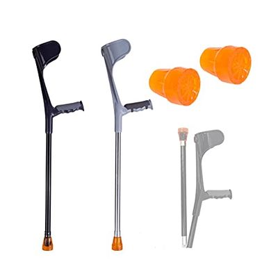 Forearm crutches,Non-Slip Rubber Feet,Crutches for Adults,Support Legs After Injury Or Surgery,Adult Walking Crutch,Bearing 150kg,Height Adjustable 69-92cm