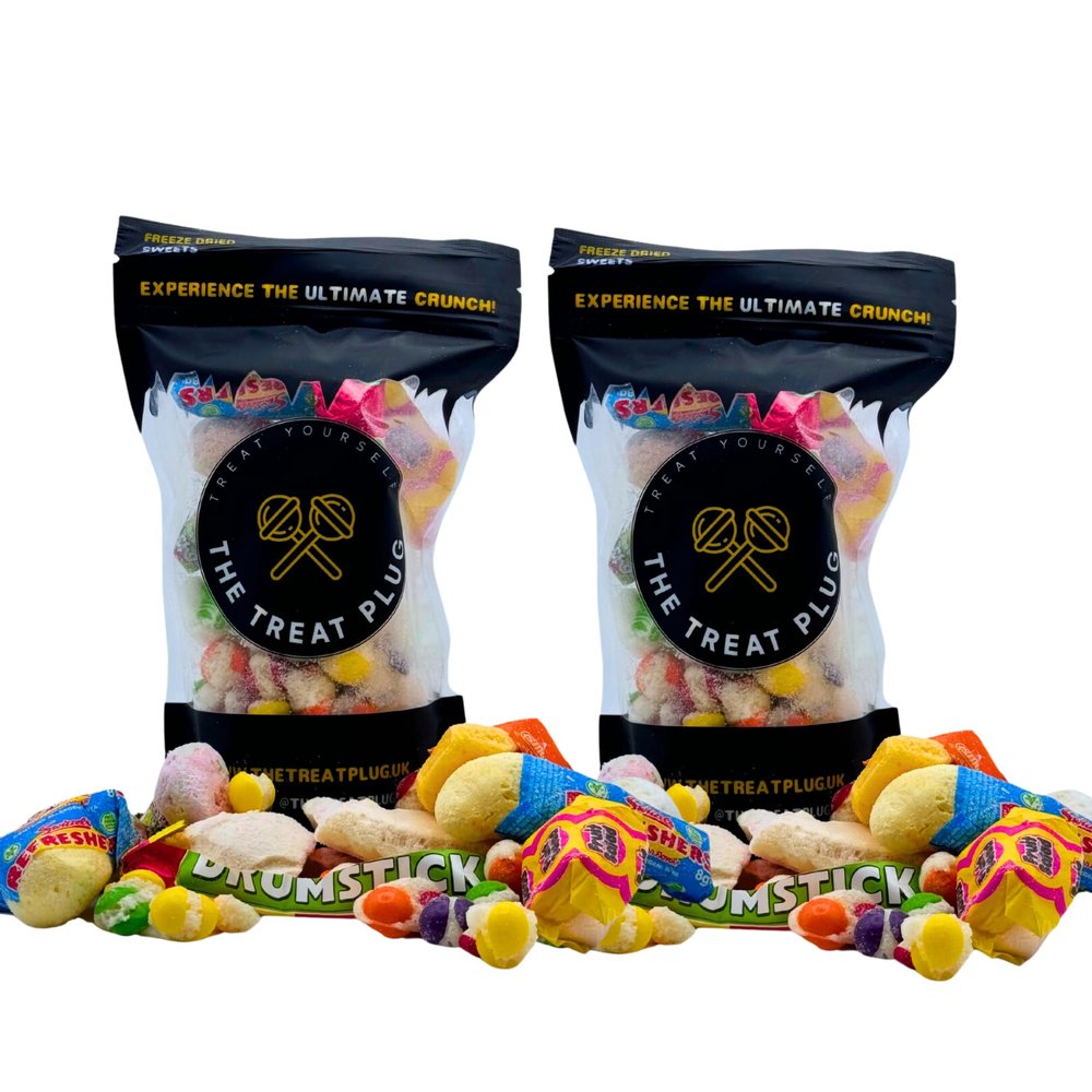 2x Freeze Dried Sweets Sweet Pick and Mix Bag Halal Sweets Freeze Dried Candy By Thetreatplug.uk American Sweets Halal TikTok Gift Christmas Freeze Dry Sweets Bundle - Halal Variety Mix Bundle x2