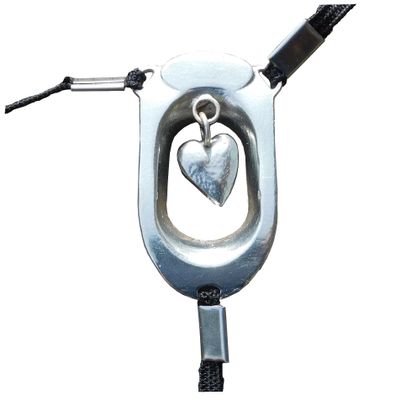 Clitoral Restraint Heart, Personalised, Engravable, Handmade Jewellery, Hand Crafted Jewellery, William Sturt (Extra Cuddly)