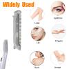 18 Pieces for Flawless Replacement Heads for Finishing Touch Flawless Dermaplane Glo, Lighted Facial Exfoliator, Replacement Blades for Facial and Eyebrow Hair Removal (18 Pcs) view 3