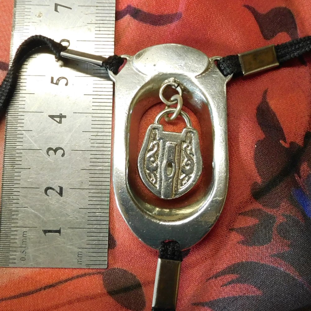 BDSM Clitoral Restraint with Padlock Design, Handmade by William Sturt (L: 74-79 cm, 29-31"")"